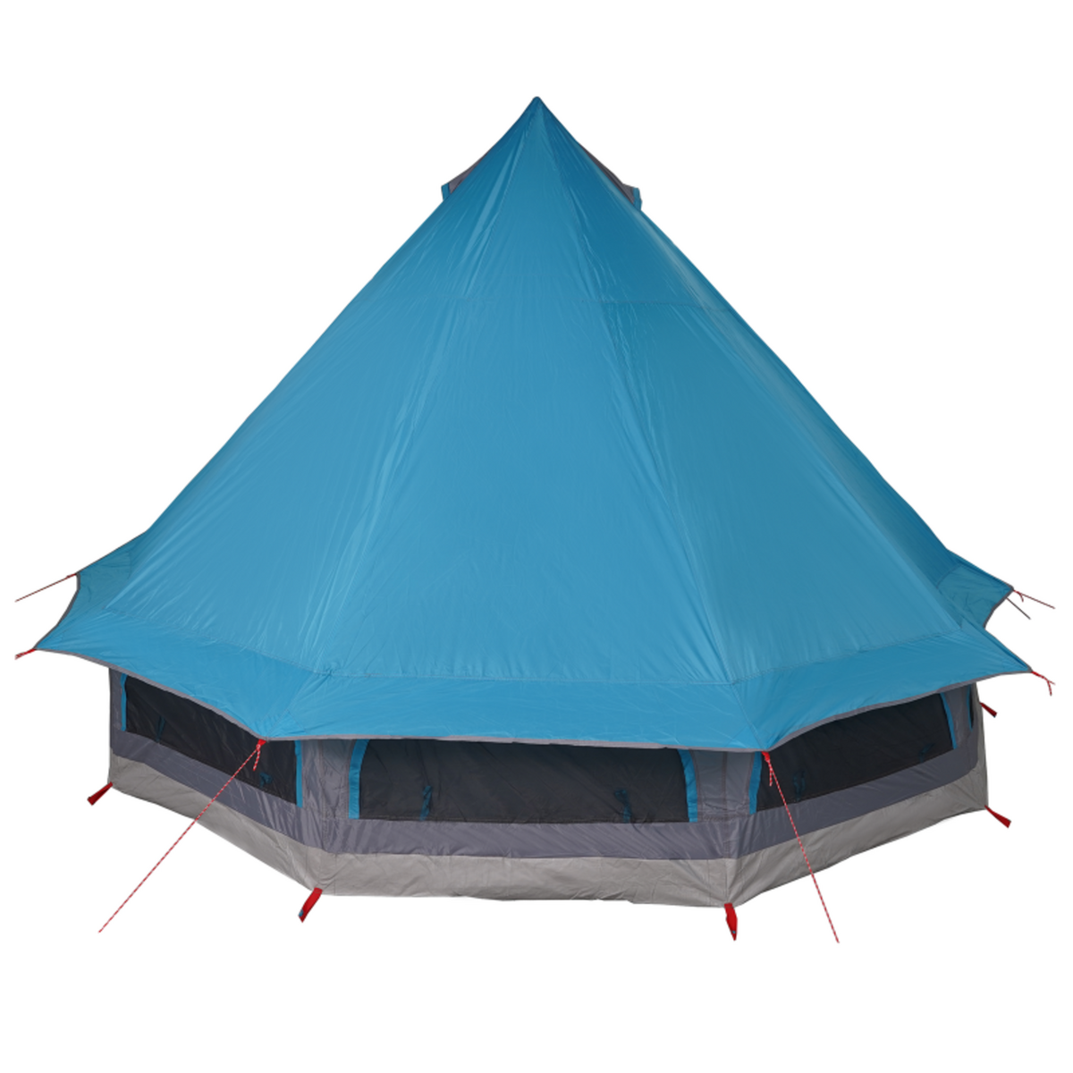 VIDAXL Tente familiale tipi bleue imperméable pour 6 personnes