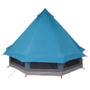 Voir la diapositive 6 : VIDAXL Tente familiale tipi bleue imperméable pour 6 personnes