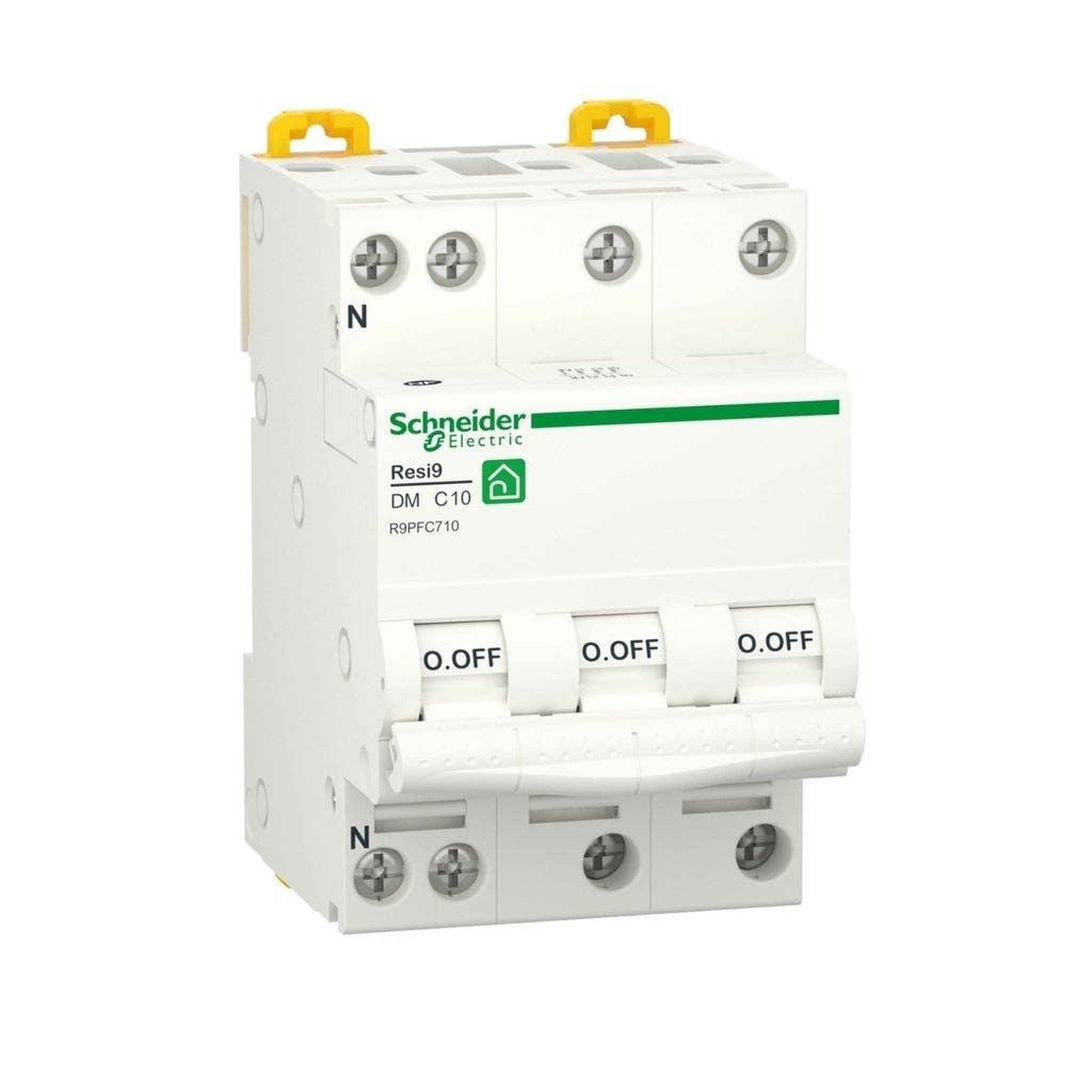 Schneider Electric Disjoncteur modulaire resi9 3p+n courbe c peignable