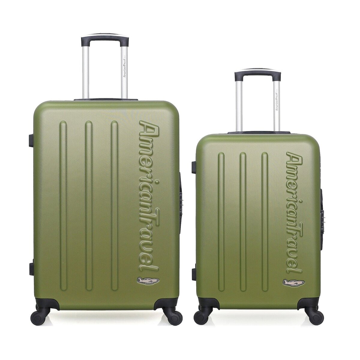 AMERICAN TRAVEL AMERICAN TRAVEL  - LOT DE 2  -  VALISE GRAND FORMAT ET VALISE WEEKEND BRONX