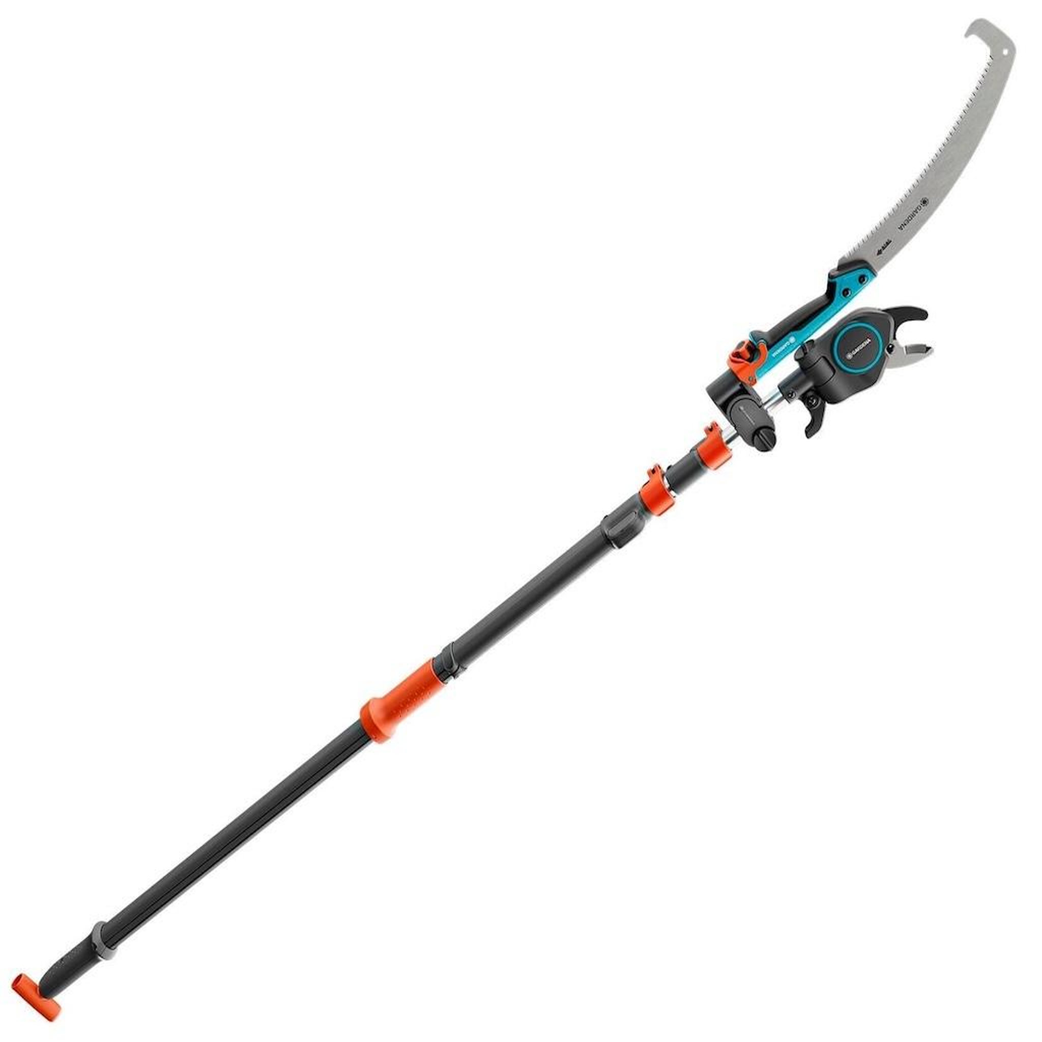 Gardena Coupe-branches télescopique avec scie - starcut pro l - portée 175 à 400 cm - ø coupe 32 mm