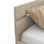 Voir la diapositive 4 : Lit  140x200cm 2 tiroirs 1 niche de rangement GANDY
