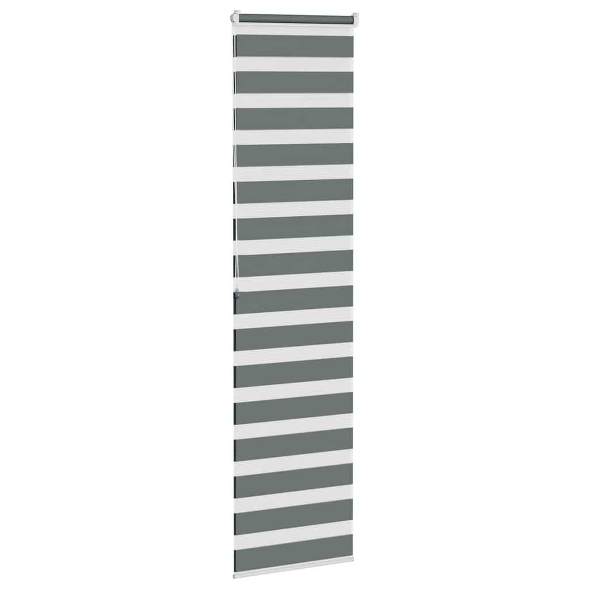 Voir la diapositive 4 : VIDAXL Store zebre gris fonce largeur du tissu 65,9 cm polyester