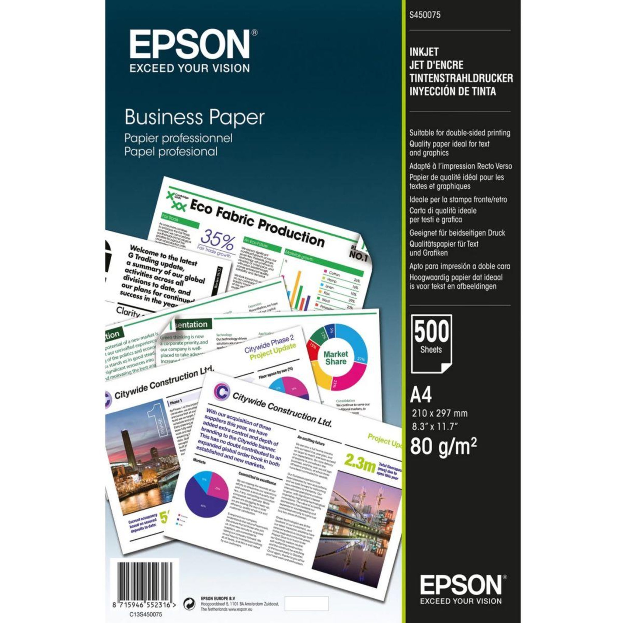 Epson Papier ramette Ramette 80g 500 feuilles