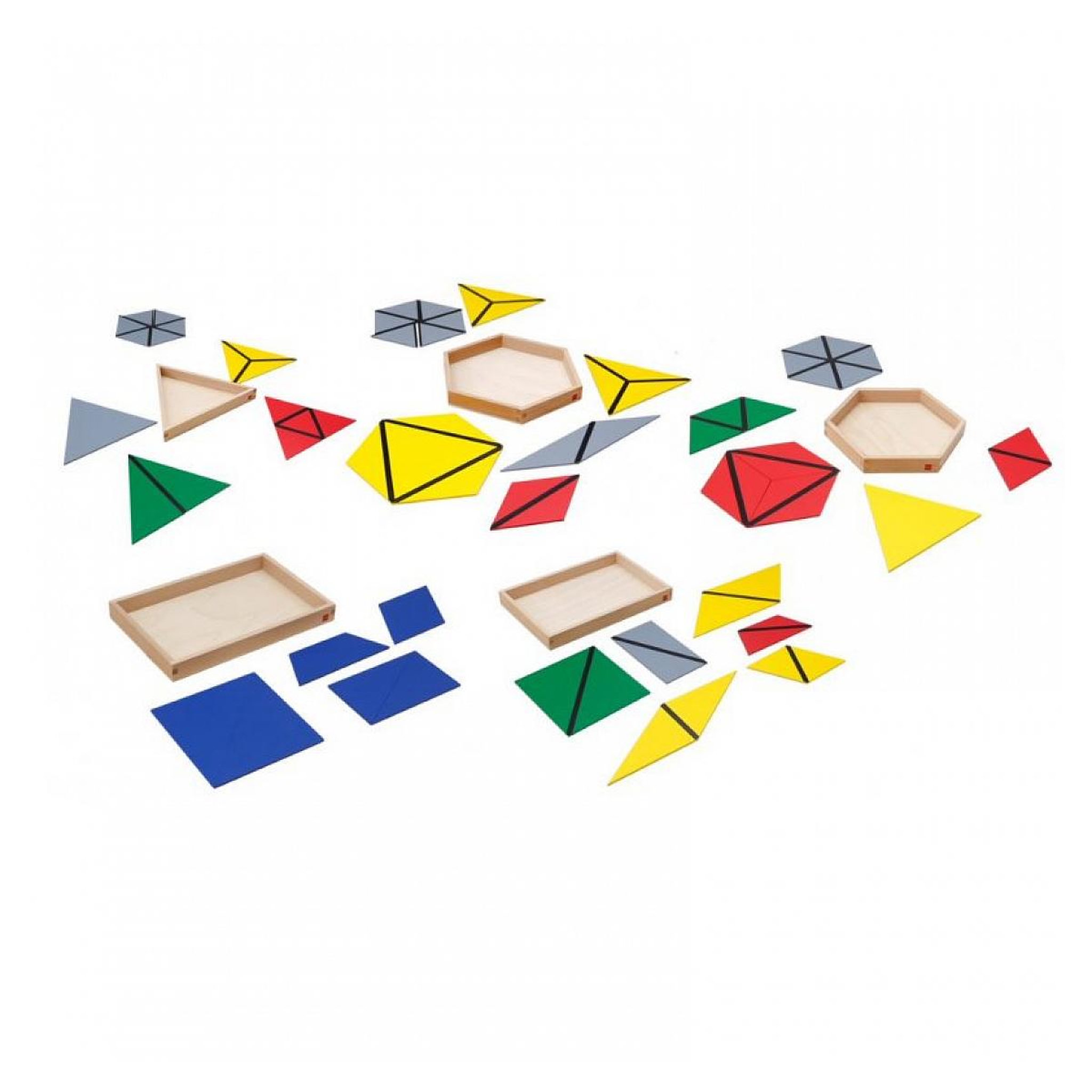 GAM MONTESSORI Jeu d'apprentissage - Triangles constructifs - jeu Montessori