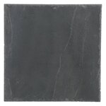 SECRET DE GOURMET Lot de 6 Assiettes Carrées  Ardoise  30cm Gris