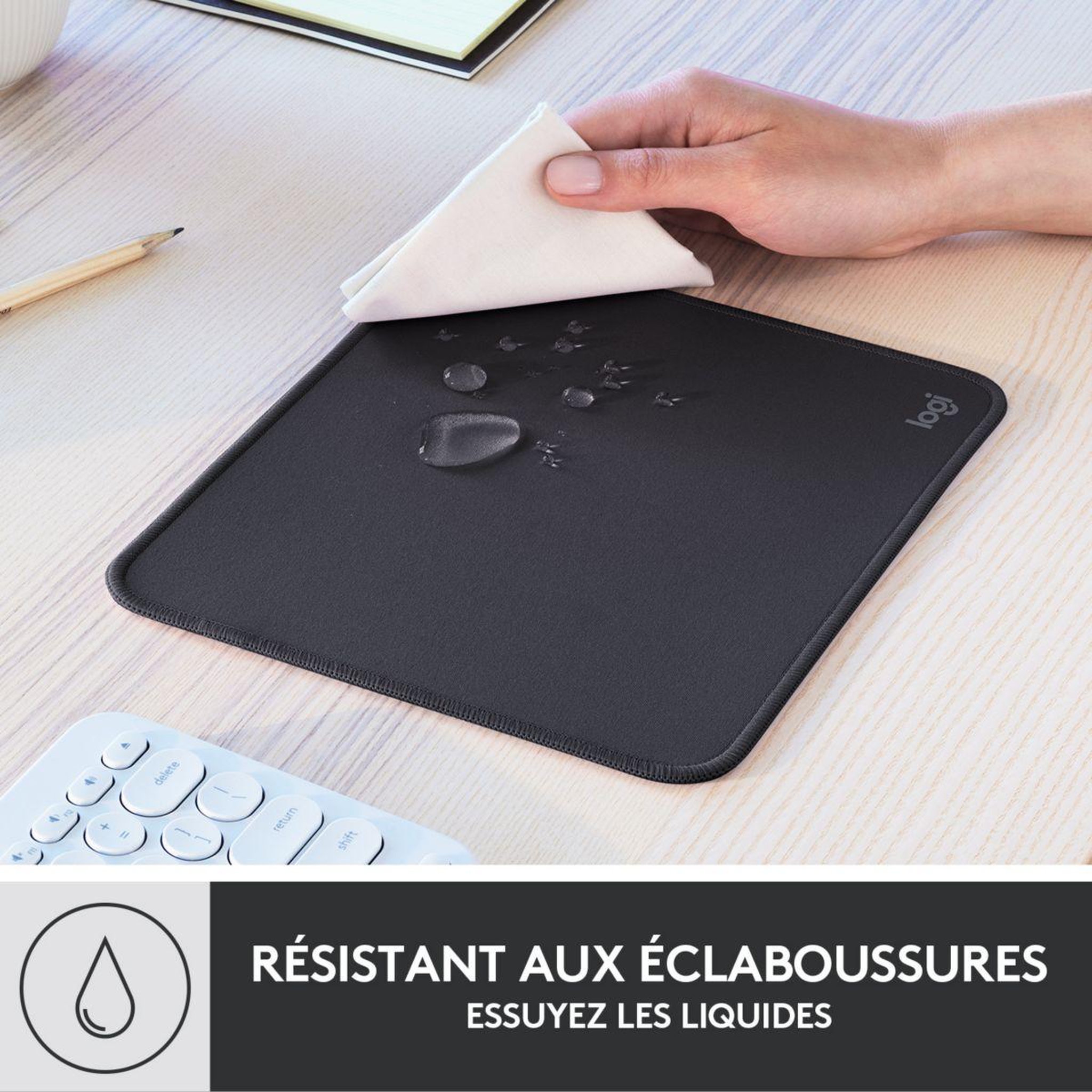 Voir la diapositive 3 : Logitech Tapis de souris souris - Graphite