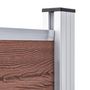 Voir la diapositive 5 : VIDAXL Panneau de cloture WPC 180x146 cm Marron