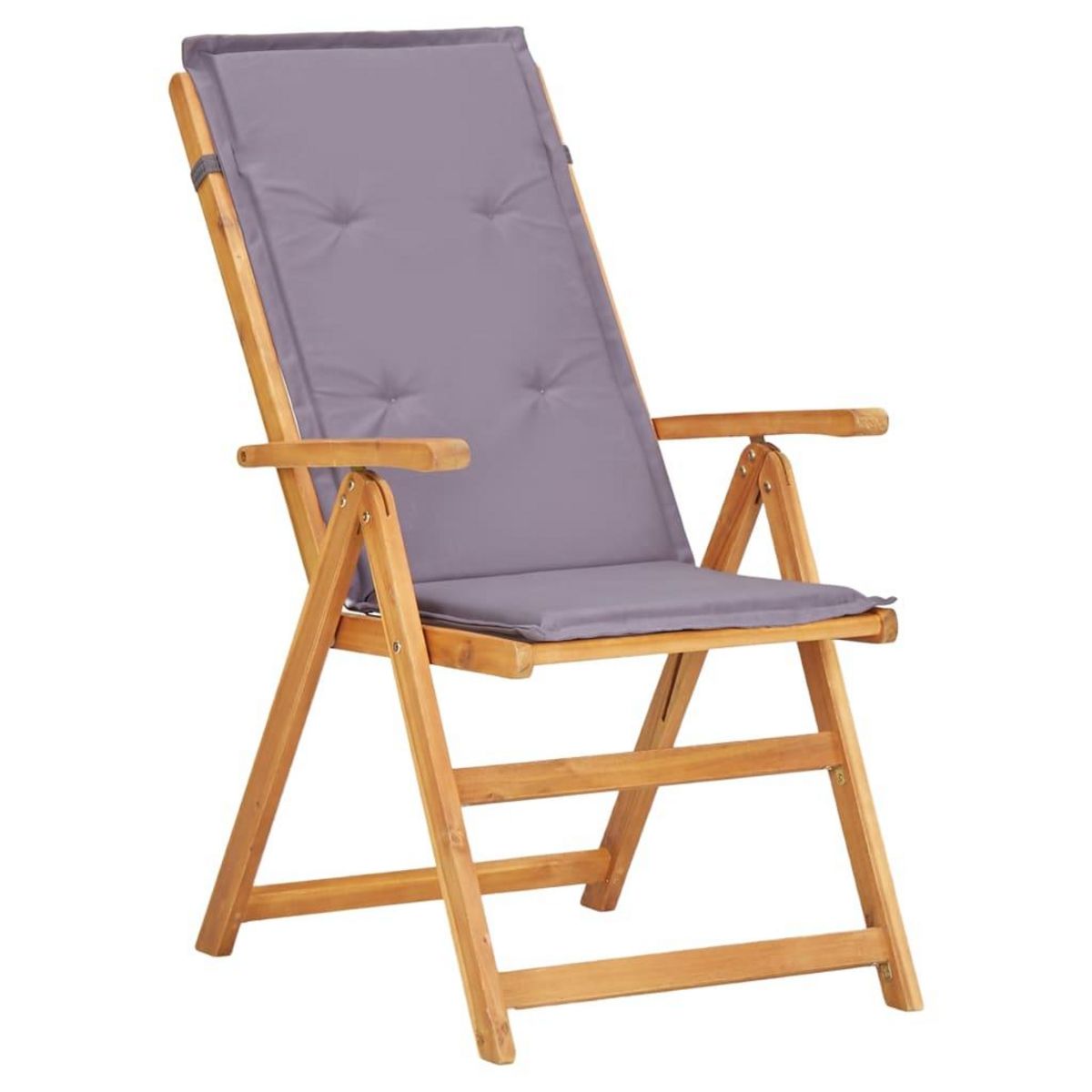 VIDAXL Chaises inclinables de jardin lot de 2 Bois solide d'acacia