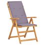 Voir la diapositive 4 : VIDAXL Chaises inclinables de jardin lot de 2 Bois solide d'acacia