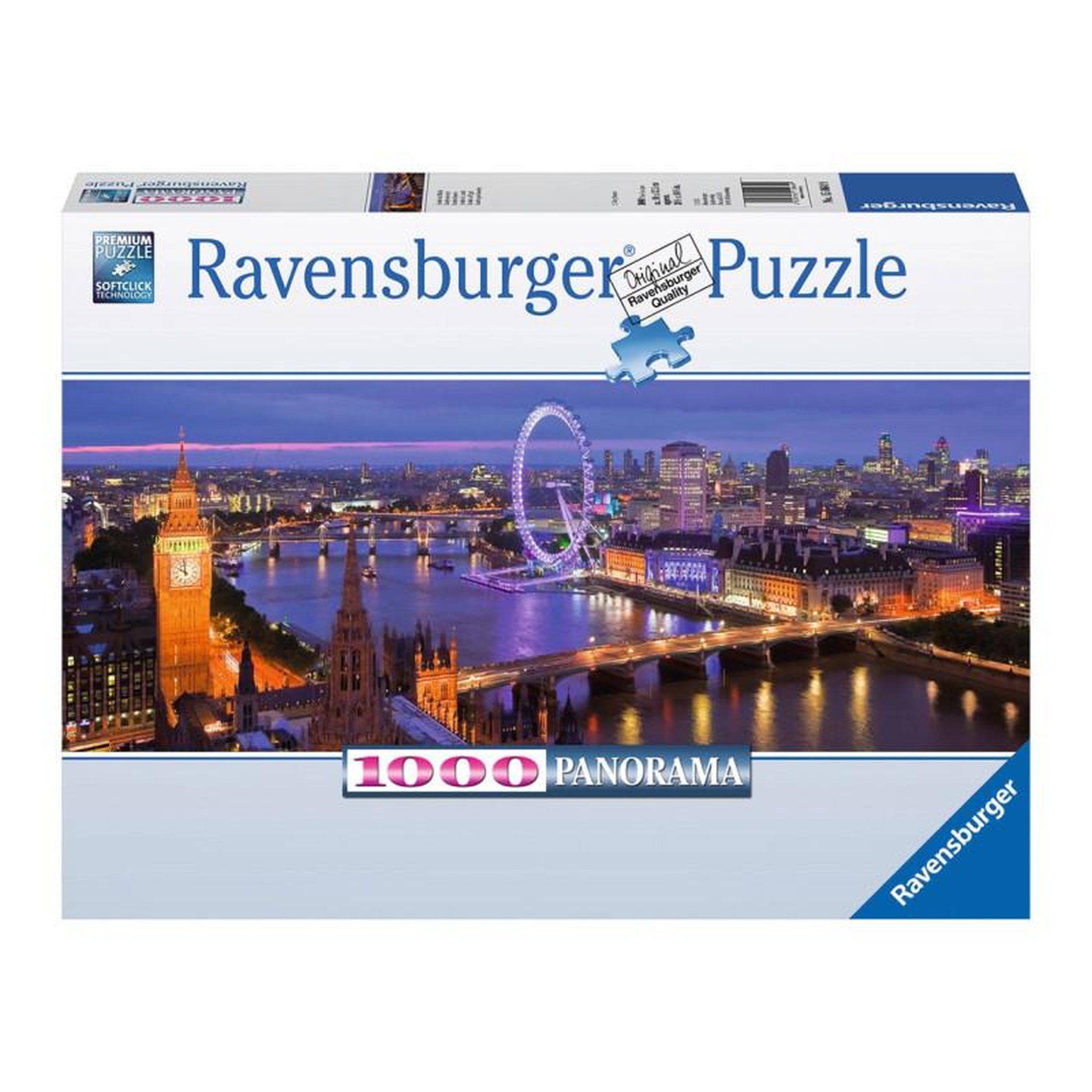 Voir la diapositive 1 : RAVENSBURGER RAVENSBURGER Puzzle Panorama Londre la nuit 1000 pièces