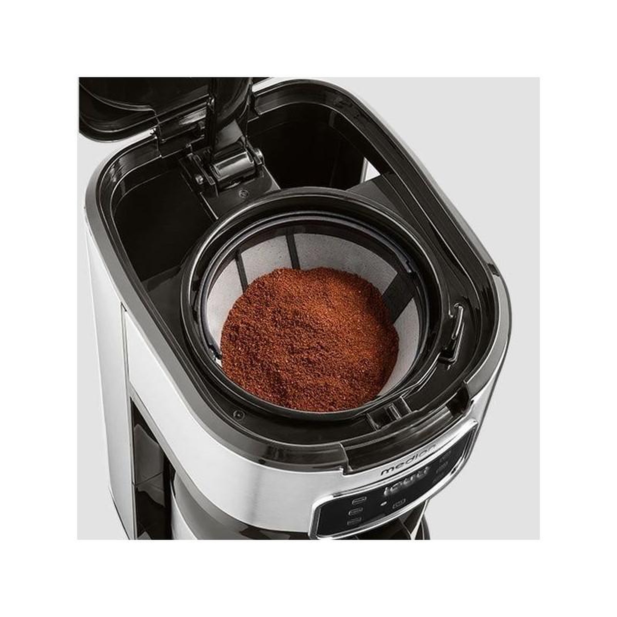 Voir la diapositive 3 : Medion Cafetiere Filtre Digitale Isotherme - MEDION - 900W - 1,2L - Silver