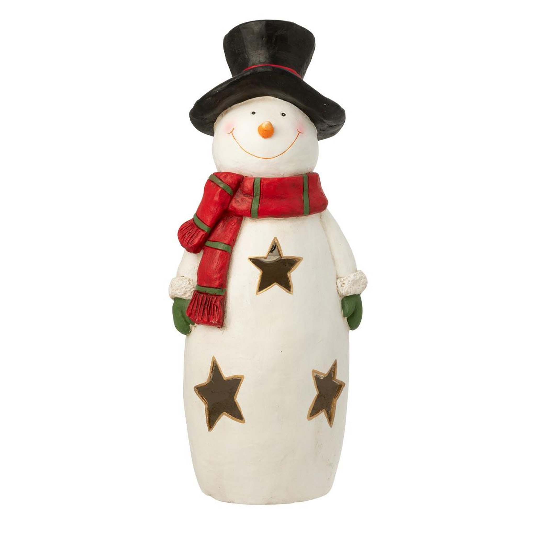 J-LINE Statue bonhomme de neige  christmas show  87cm multicolore