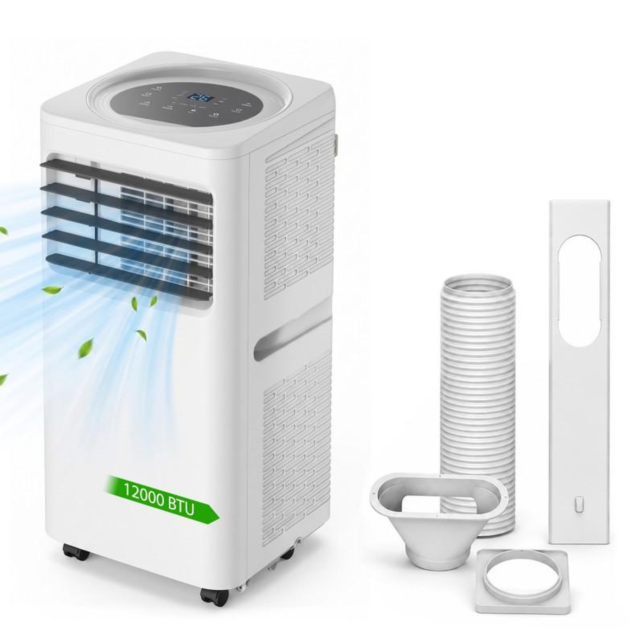 Climatiseur mobile 12000 btu/h - 3-en-1 - jusqu'à 24 m²