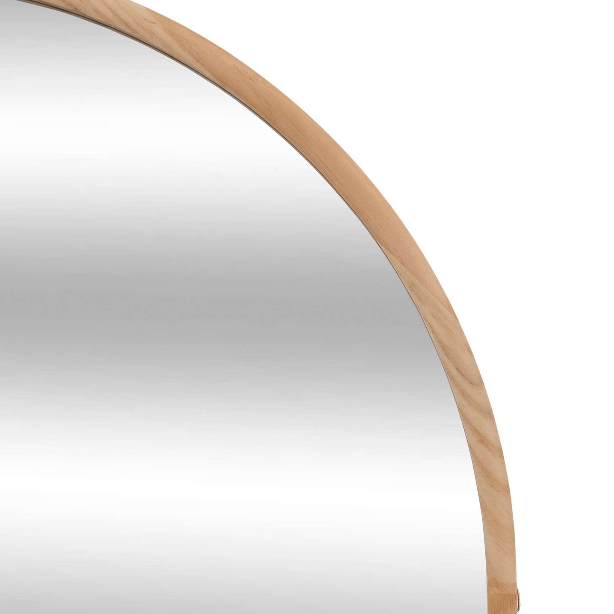 Voir la diapositive 3 : ATMOSPHERA Miroir arche en bois - 60 x 90 cm - Beige