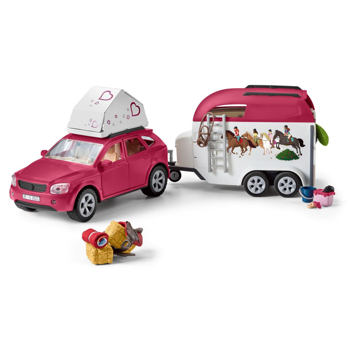 Schleich Grand voyage équestre en voiture et remorque 
