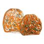 Voir la diapositive 2 : Paris Prix Vase Plat en Verre  Taches  23cm Orange