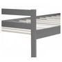 Voir la diapositive 2 : HomeStyle4U Lit simple en bois 90x200 gris
