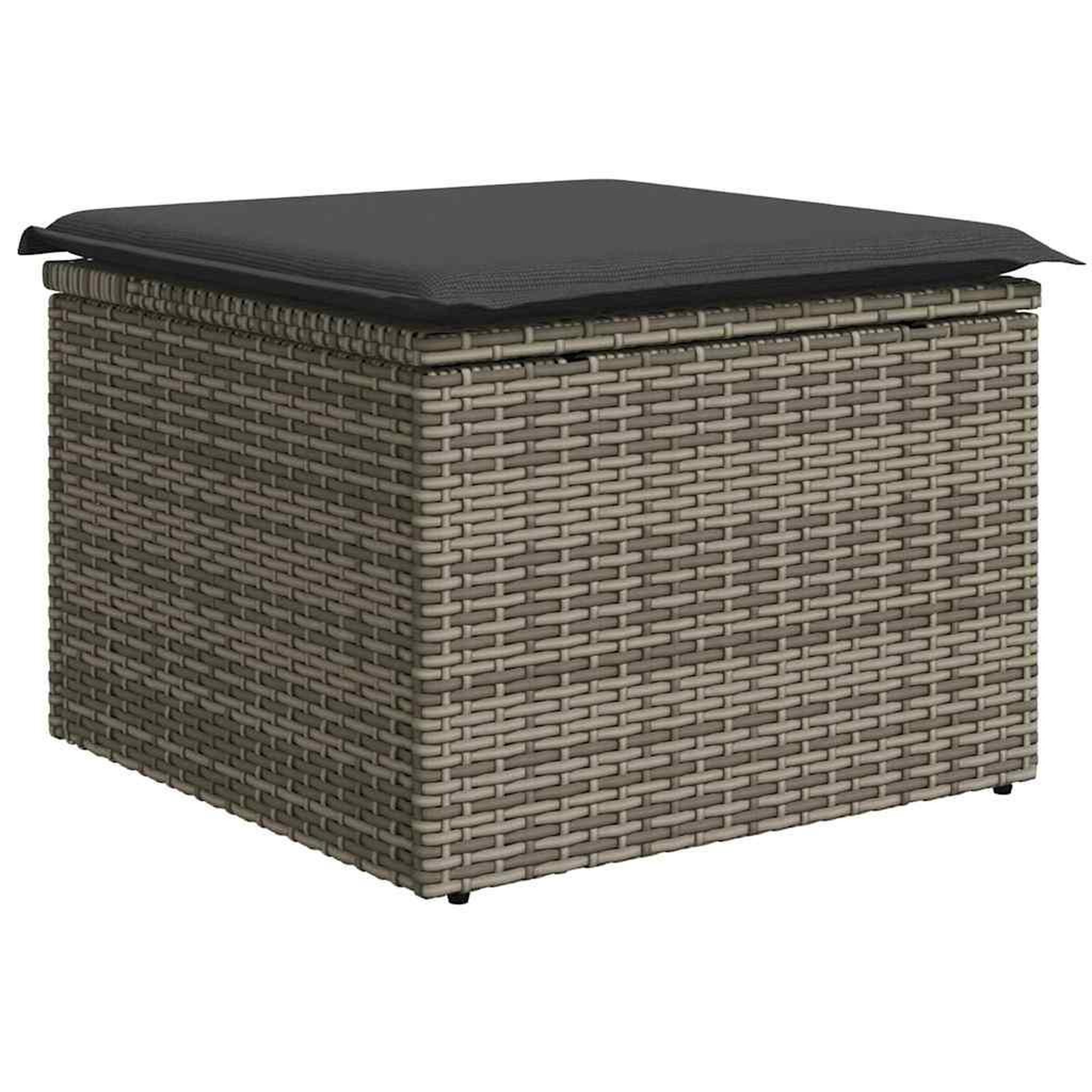 Voir la diapositive 5 : VIDAXL Salon de jardin avec coussins 6 pcs gris resine tressee acacia