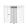 Voir la diapositive 3 : SWEEEK Lot de 3 persiennes verticales anthracite 100cm pergola bioclimatique Triomphe