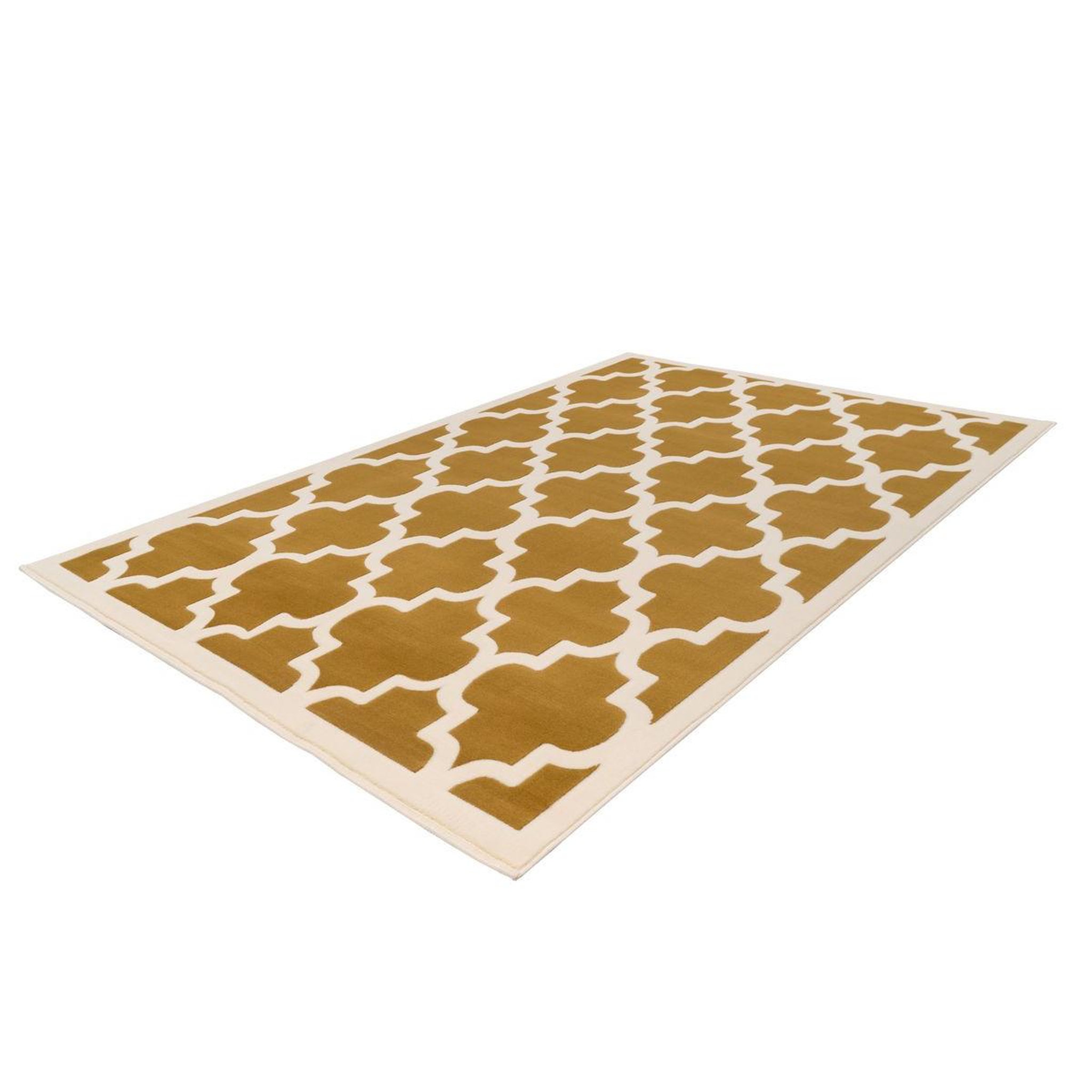 Voir la diapositive 4 : Paris Prix Tapis vintage à poils courts  manolya  or & ivoire