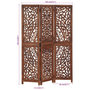 Voir la diapositive 6 : VIDAXL Cloison de separation 3 panneaux Marron 120x165cm Bois manguier