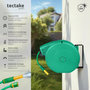 Voir la diapositive 2 : tectake Dévidoir à enroulement automatique pour tuyau d'arrosage avec raccord rapide 1/2 pouce vert