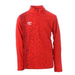 UMBRO Sweat 1/2 zip  Enfant Umbro 570330. Coloris disponibles : Rouge