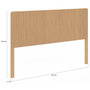 Voir la diapositive 4 : ID MARKET Tête de lit sur pied JULIETTE 160 cm effet lattes tasseau bois