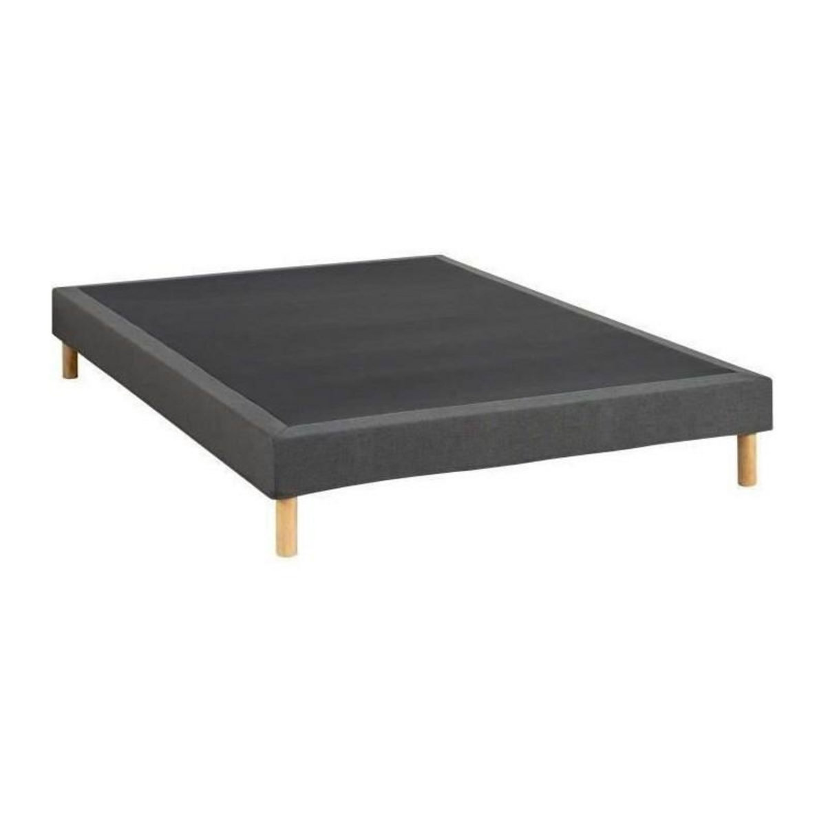 DEKO DREAM Sommier tapissier - 160x200 cm - Gris anthracite - Kit - DEKO DREAM Eazyx