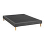 Voir la diapositive 2 : DEKO DREAM Sommier tapissier - 160x200 cm - Gris anthracite - Kit - DEKO DREAM Eazyx