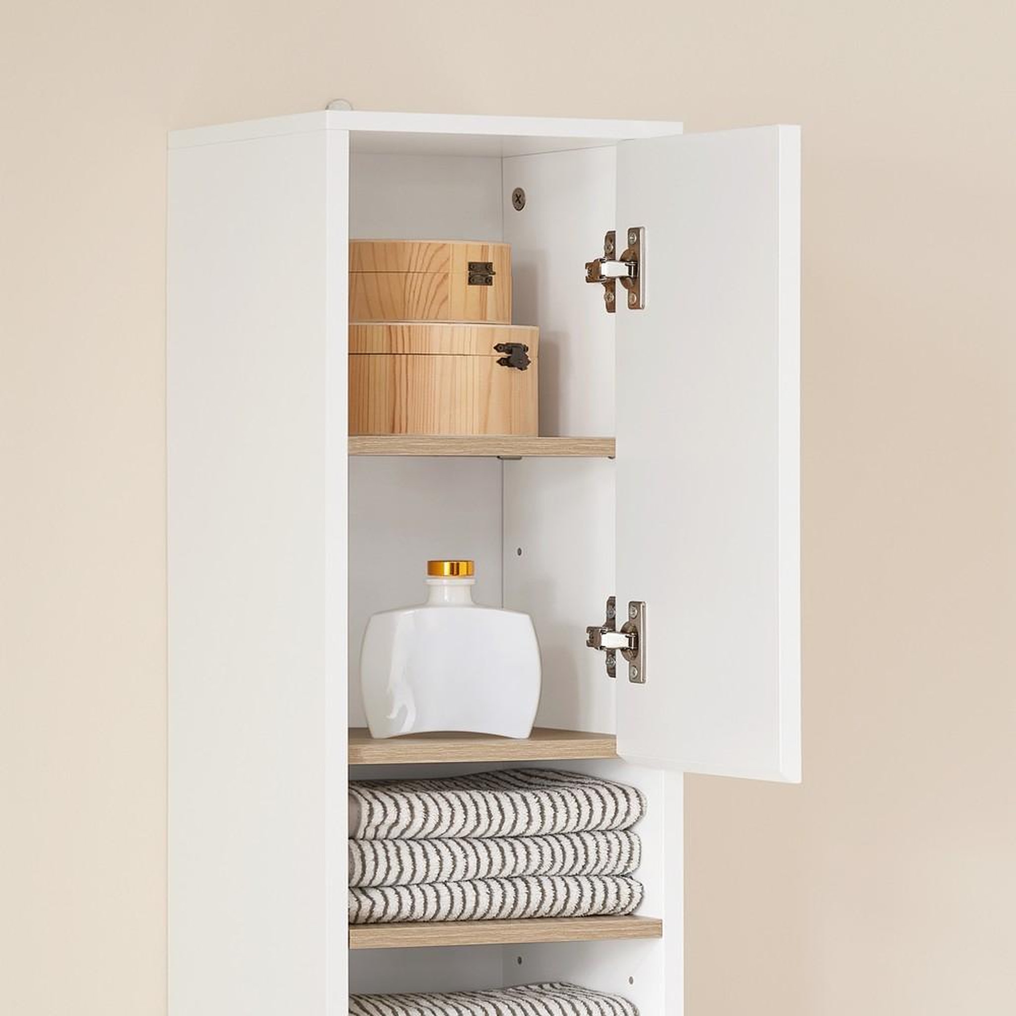 Voir la diapositive 4 : SOBUY SoBuy - Colonne De Salle De Bain à un tiroir - Moderne - BZR34