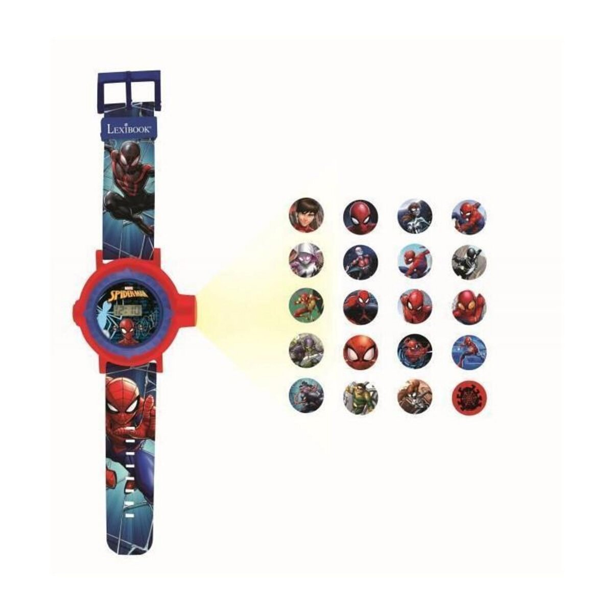 Lexibook SPIDER MAN Montre digitale avec projection de 20 images