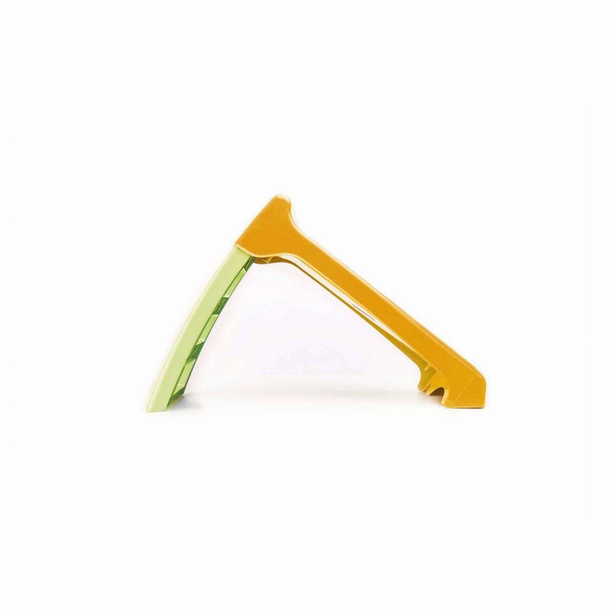 SWEEEK Petit toboggan avec connexion à eau orange et vert 120 cm – toboggan premier âge Léo