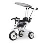 Voir la diapositive 1 : HOMCOM Tricycle enfants pare-soleil pliable canne amovible benne rangement 103 x 47 x 101 cm acier blanc et noir