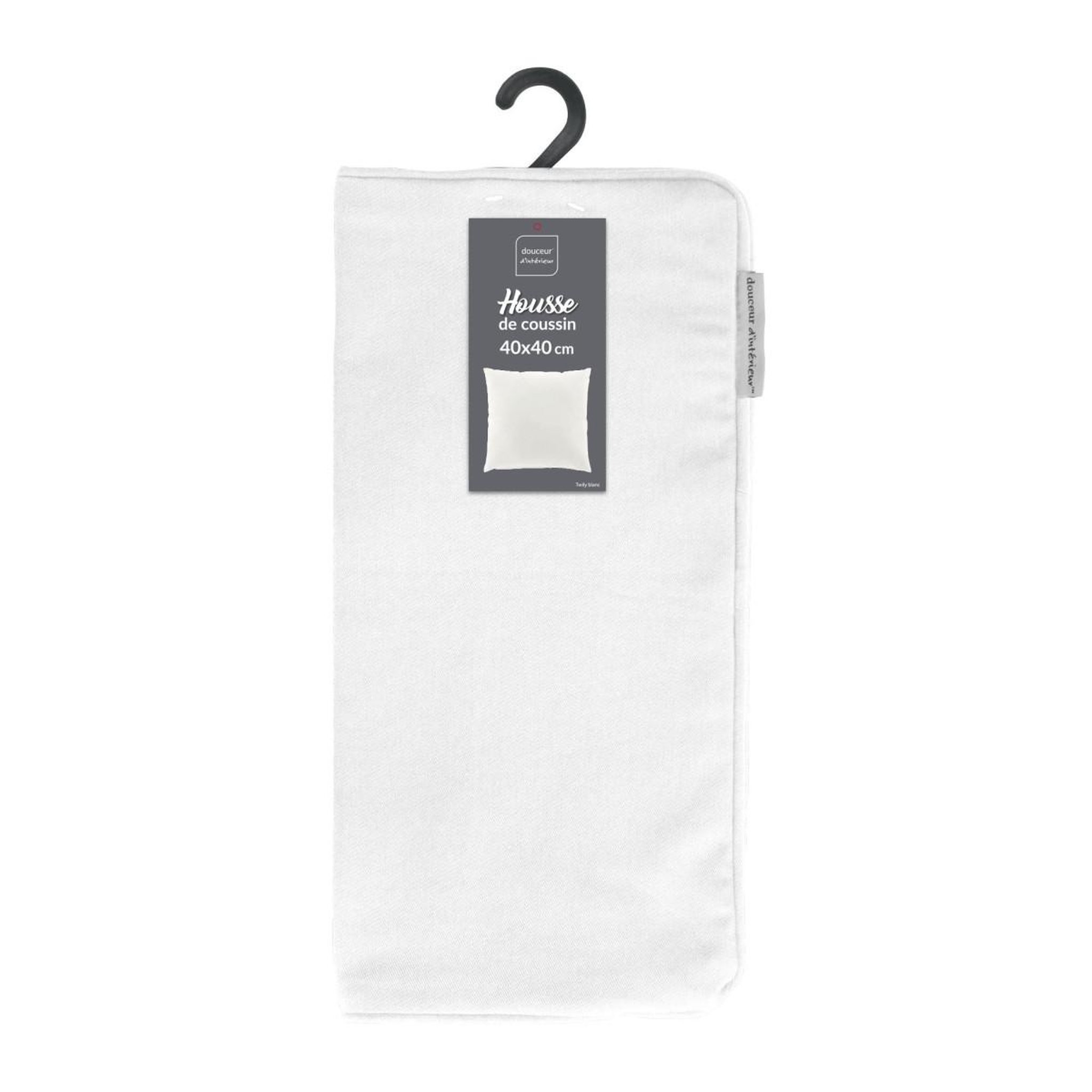 Voir la diapositive 4 : Douceur d'Intérieur Housse de coussin  twily  40x40cm blanc