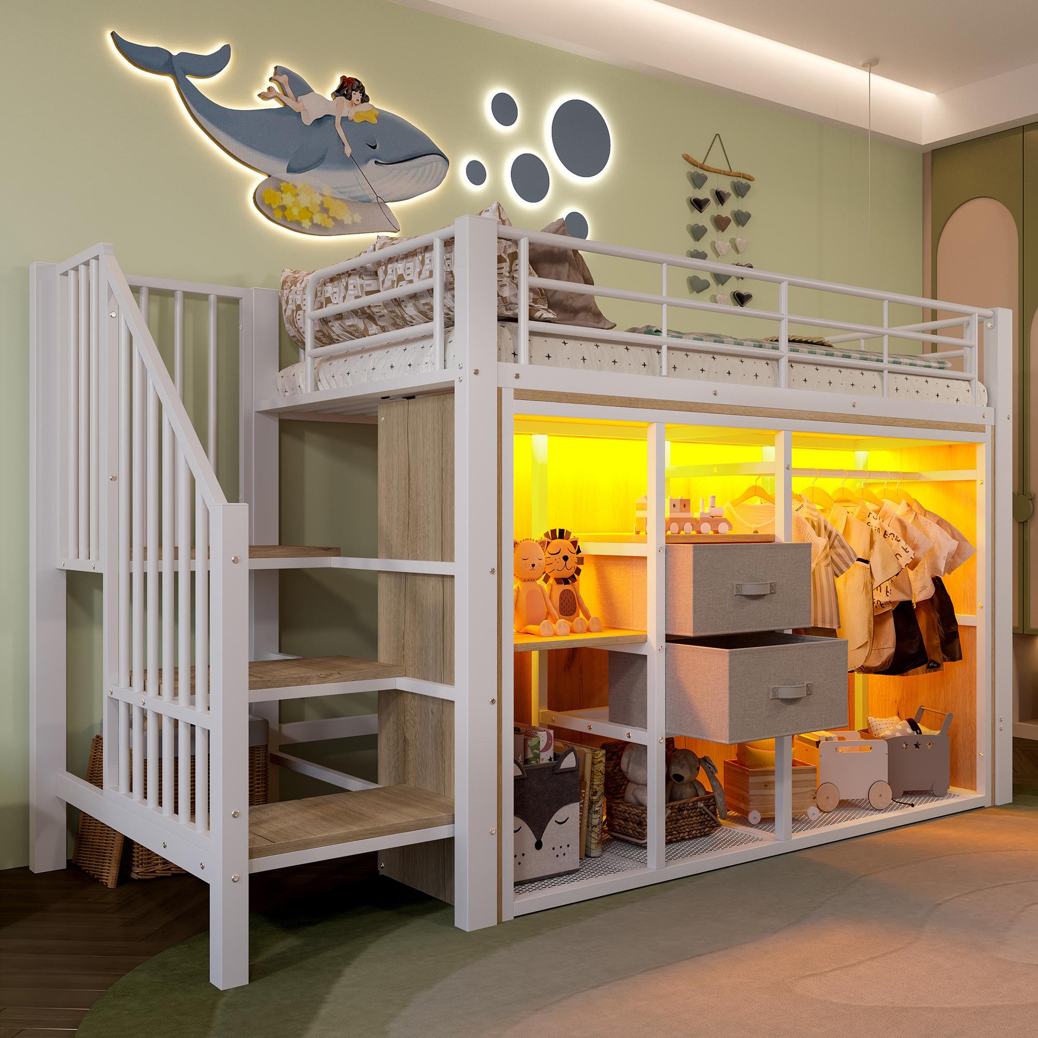 Voir la diapositive 4 : MERAX Lit mezzanine enfant