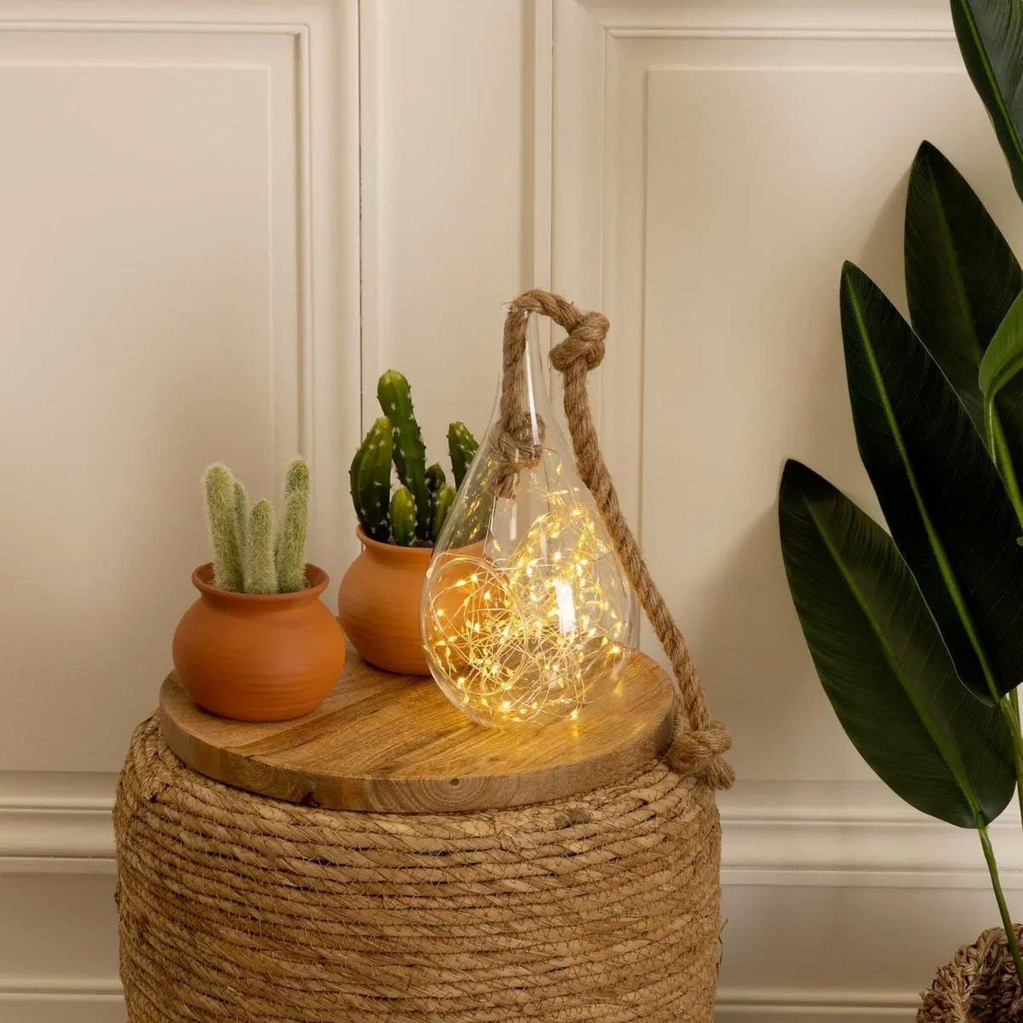 Voir la diapositive 2 : ATMOSPHERA Guirlande lumineuse 100 leds  chaud  1020cm jaune