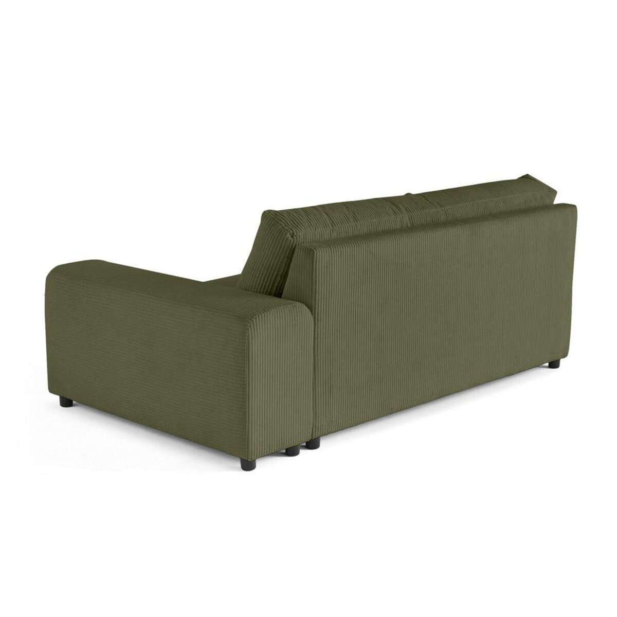 LISA DESIGN Garance - module d'assise 3 places avec accoudoir droit - en velours côtelé