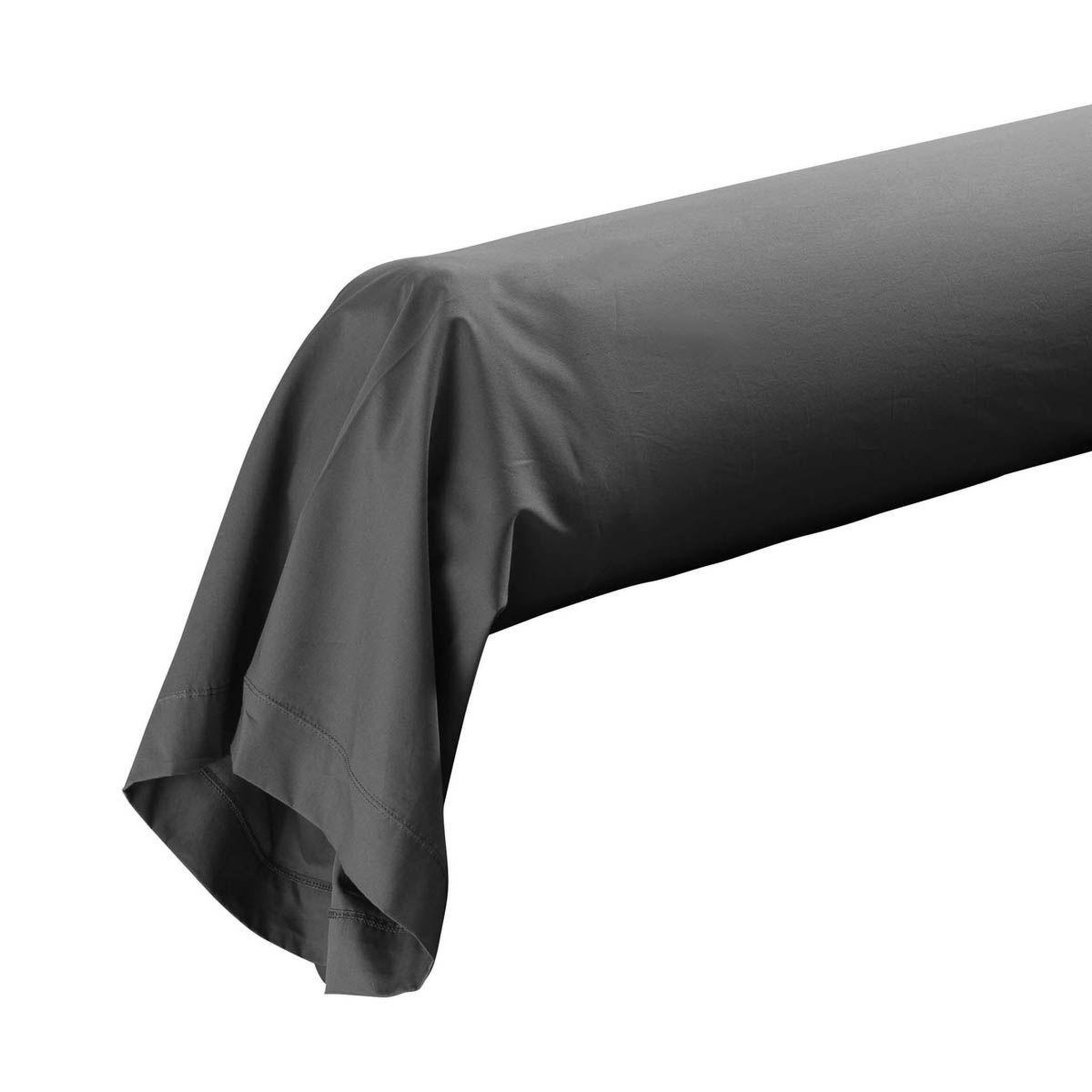 Douceur d'Intérieur Taie de traversin  percaline  85x185cm gris acier