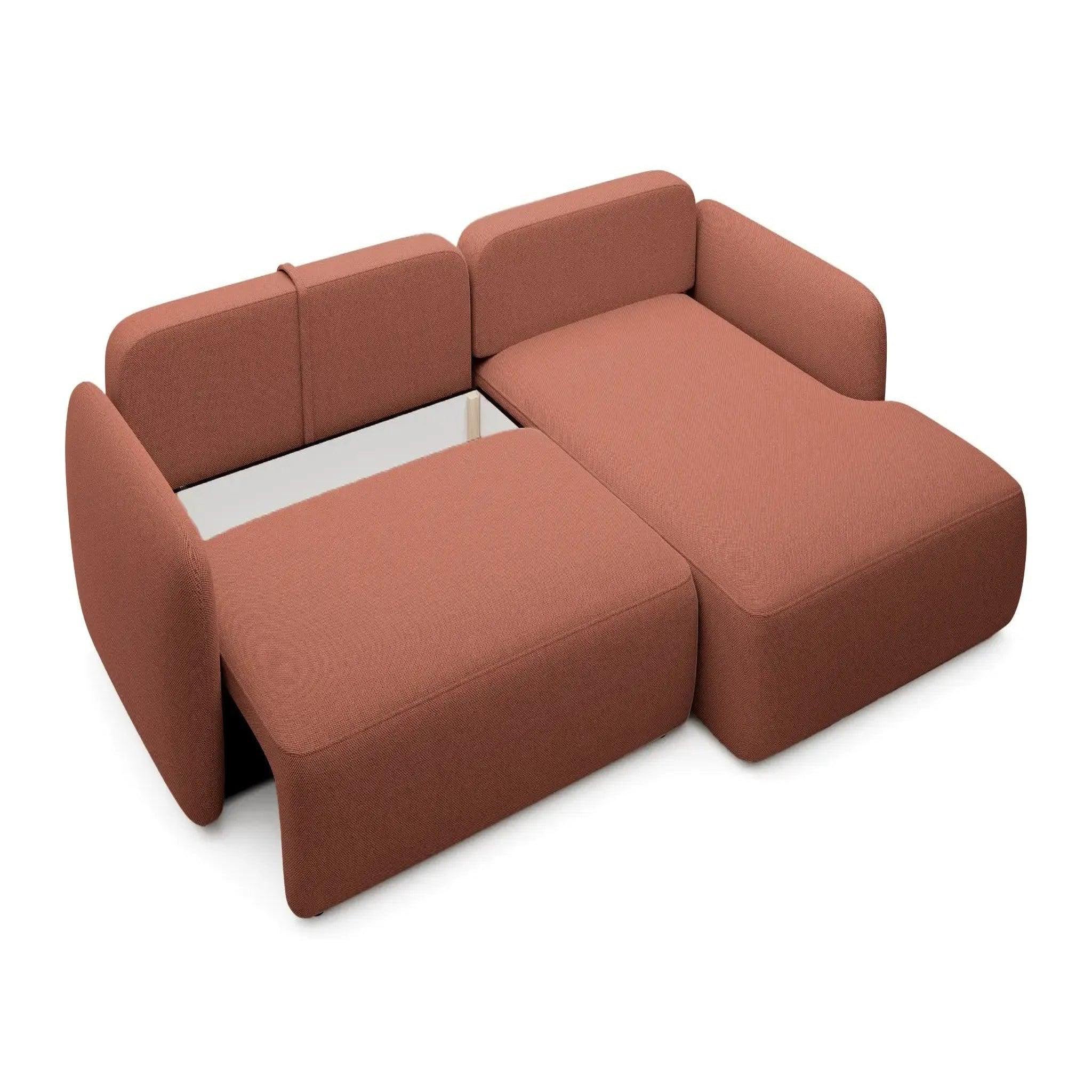 Voir la diapositive 6 : CASANOVA PARIS Gigi - canapé d'angle convertible tissu bouclette
