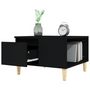 Voir la diapositive 5 : VIDAXL Table basse noir 55x55x36,5 cm bois d'ingenierie