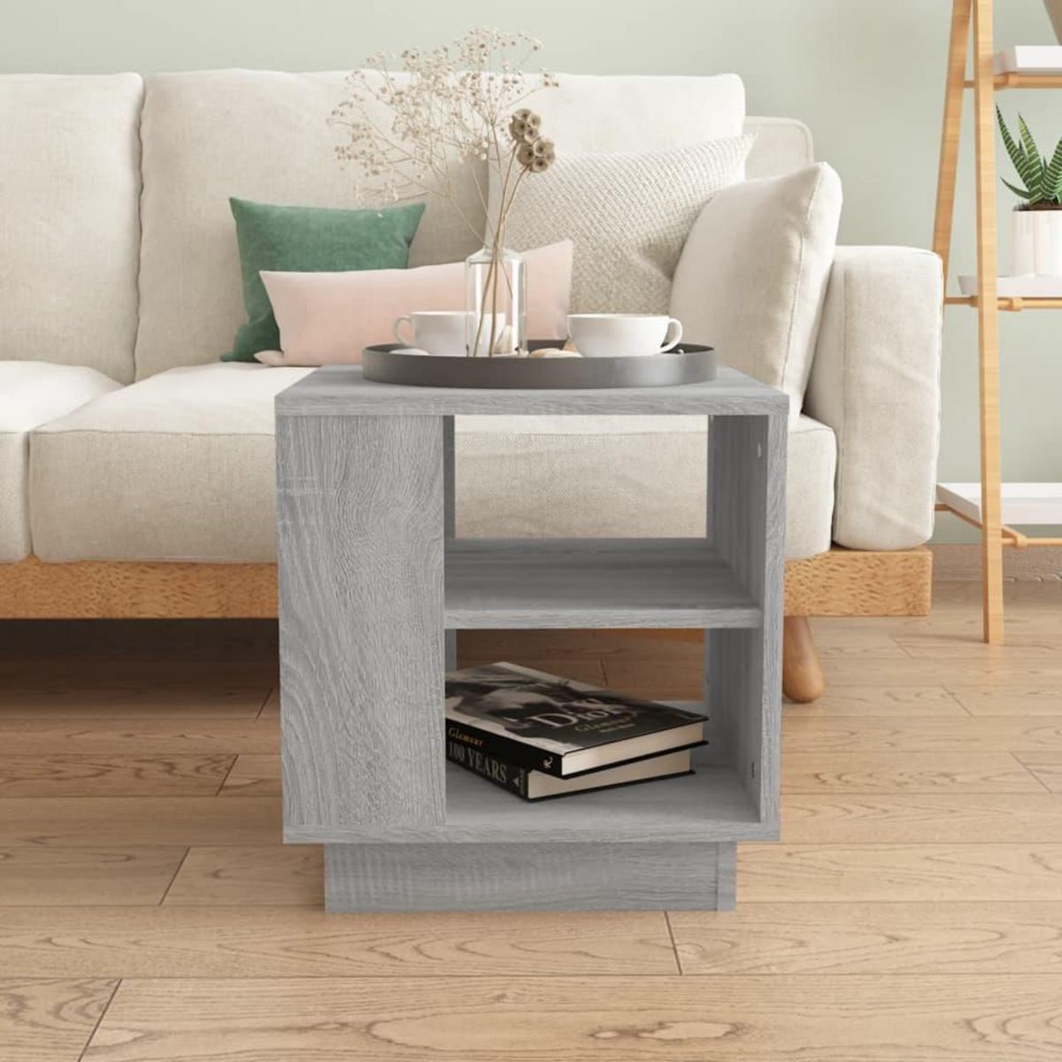 VIDAXL Table basse Sonoma gris 40x40x43 cm Bois d'ingenierie