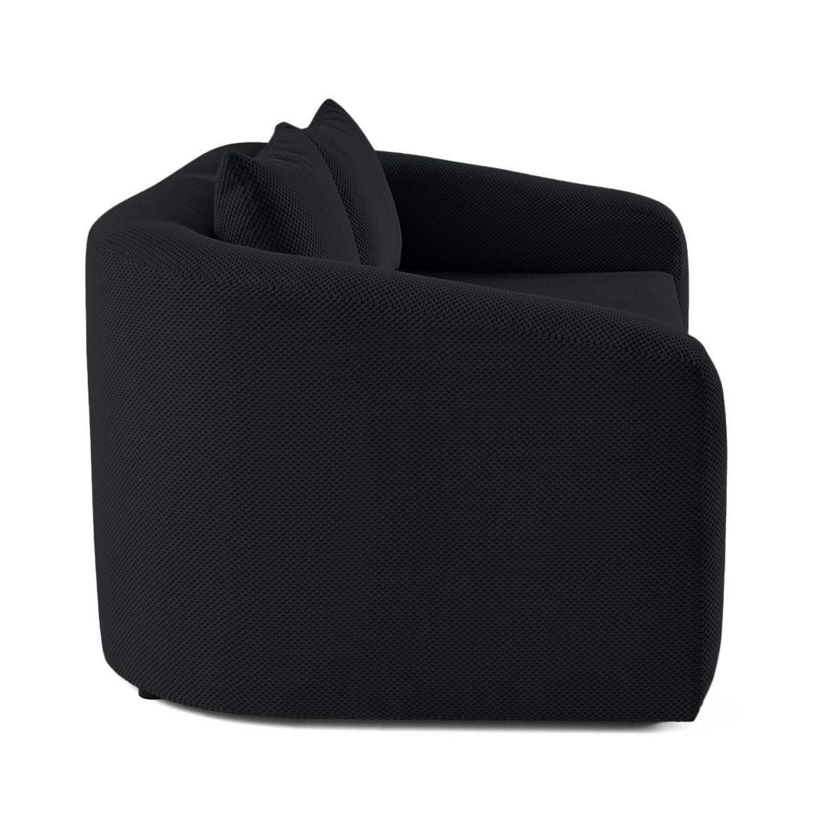 BEST MOBILIER Nuvia - canapé convertible déplimousse 2 places en velours texturé