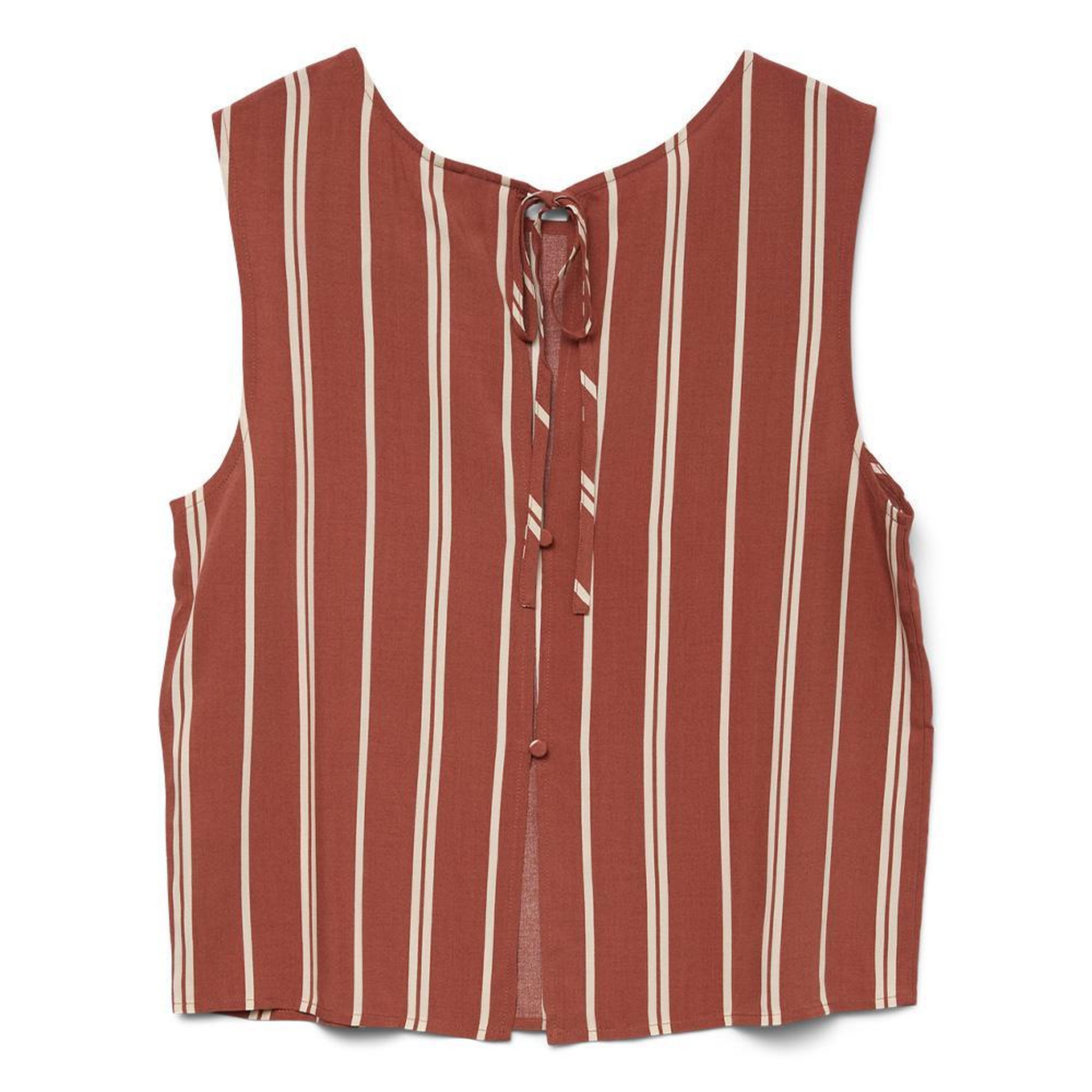 Voir la diapositive 2 : Vero Moda Blouse Blanc/Rouge Femme Vero Moda Christina Stripe