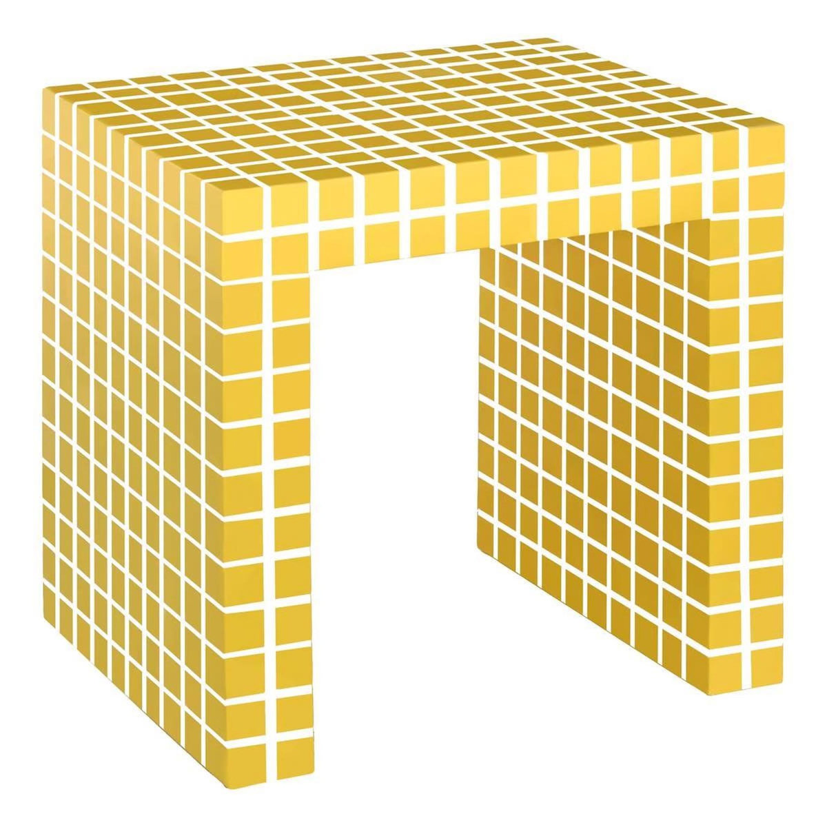 ATMOSPHERA Lot de 2 Tables d'Appoint  Betsy  45cm Jaune & Orange