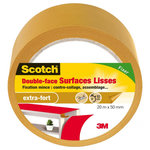 CENTRALE BRICO Rouleau adhésif double face surfaces lisses SCOTCH L.20 M x l.50 mm