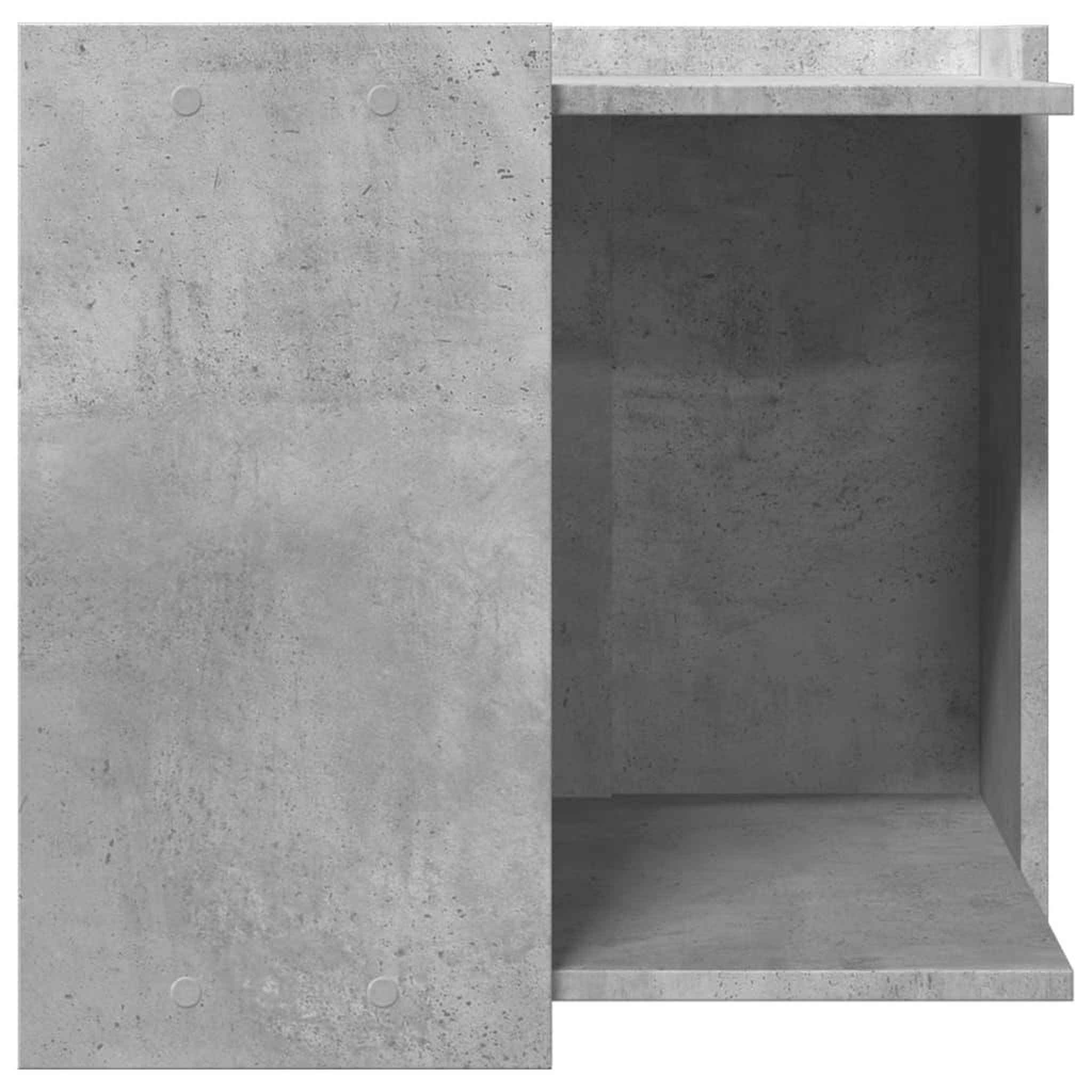 Voir la diapositive 5 : VIDAXL Meuble de bac a litiere pour chat gris beton bois d'ingenierie