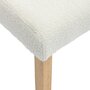 Voir la diapositive 4 : SWEEEK Lot de 4 chaises RITA revêtement bouclette pieds en bois d'hévéa