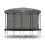 Voir la diapositive 4 : JUMP4FUN Tente cabane pour trampoline 12FT-366cm - Gris